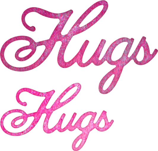 Hugs Word Die Set (2 piece)